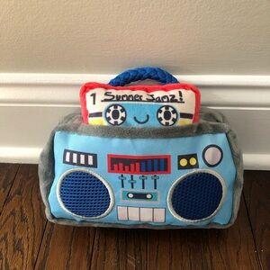 BARK! Dogs Toy - Vintage Boom Box w/Removable (Attached) Cassette Tape - NWOT!